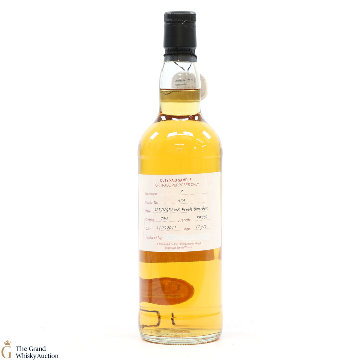 Springbank - 12 Year Old 2011 Fresh Bourbon - Duty Paid Sample 59.1%