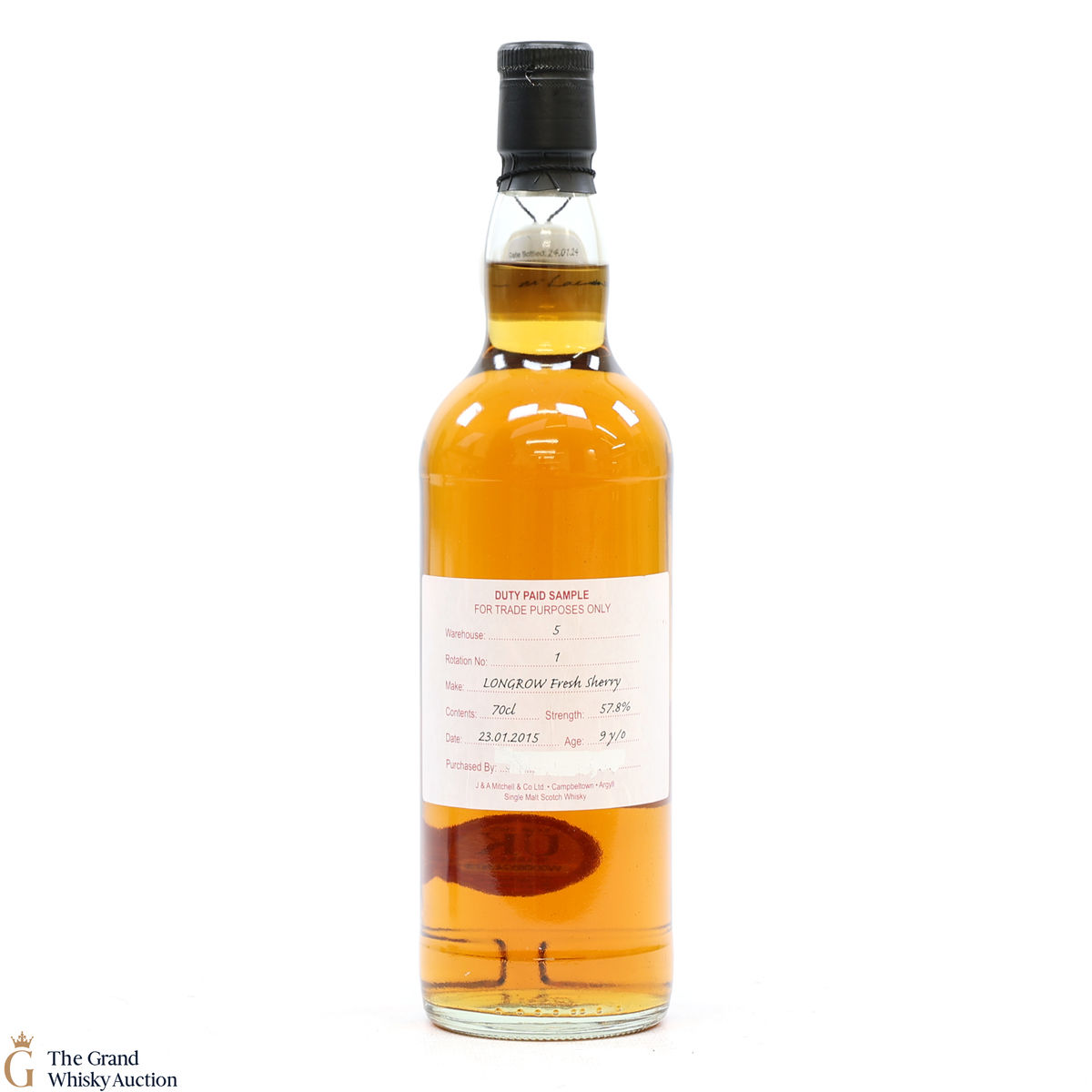 Longrow - 9 Year Old 2015 Fresh Sherry - Duty Paid Sample 57.8%