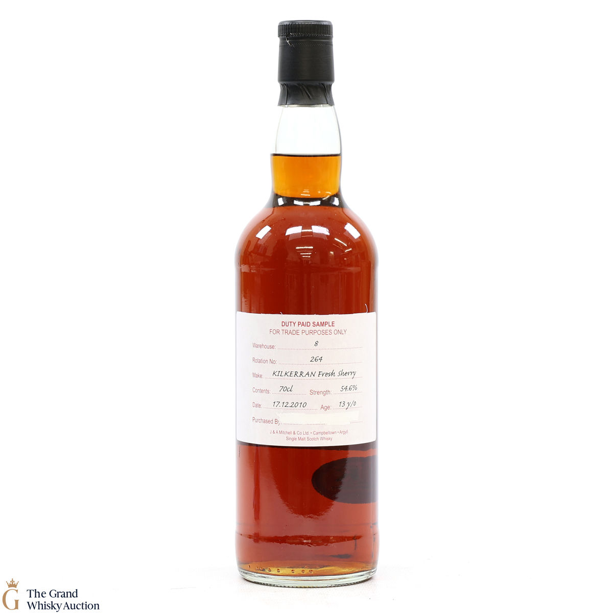 Kilkerran - 13 Year Old 2010 Fresh Sherry - Duty Paid Sample 54.6%