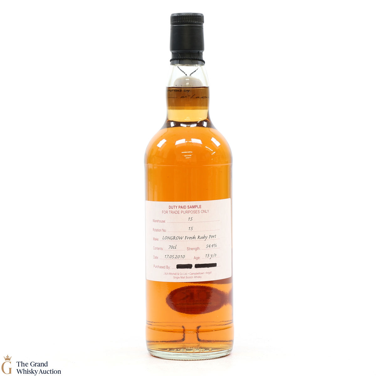 Longrow - 13 Year Old 2010 Fresh Ruby Port - Duty Paid Sample 54.4%