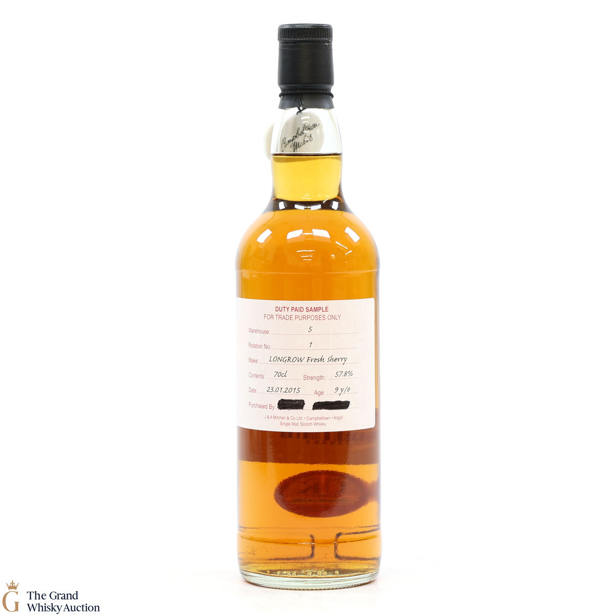 Longrow - 9 Year Old 2015 Fresh Sherry - Duty Paid Sample 57.8%