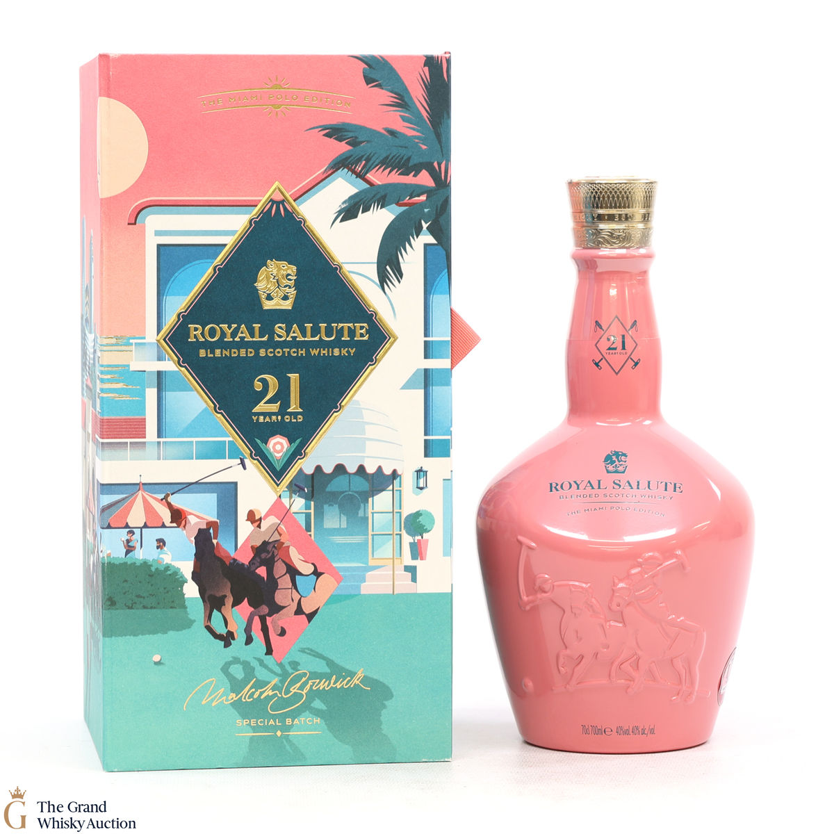 Chivas - Royal Salute - 21 Year Old - The Miami Polo Edition