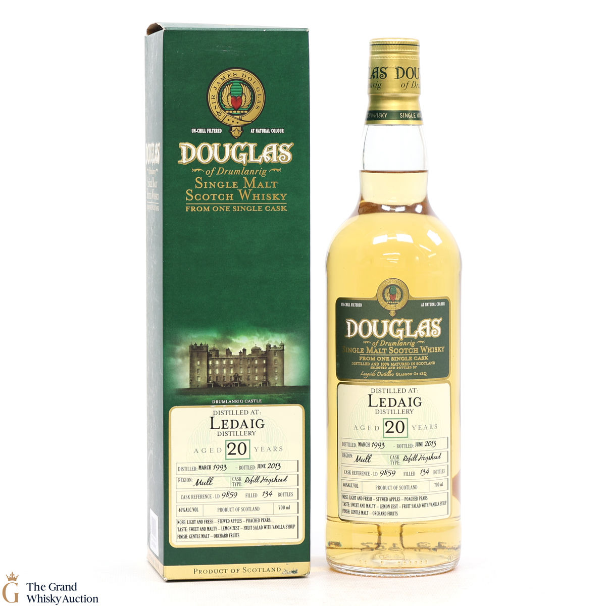 Ledaig - 20 Year Old 1993 Single Cask #9859 - Douglas of Drumlanrig