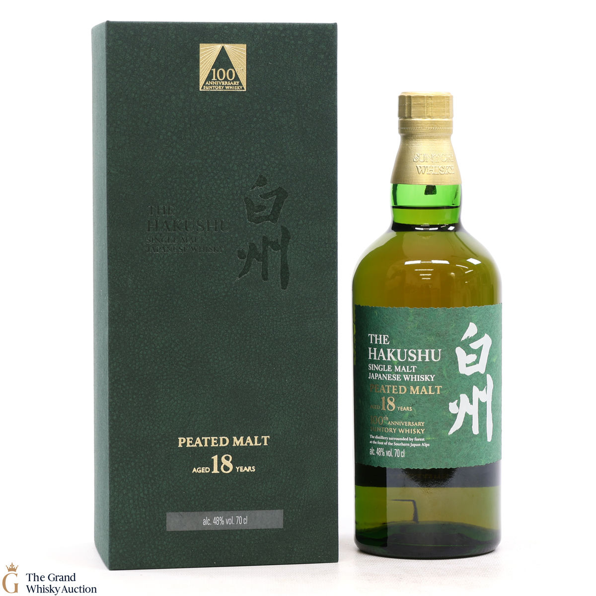 Hakushu - 18 Year Old - Peated Malt - 100th Anniversary Suntory Whisky