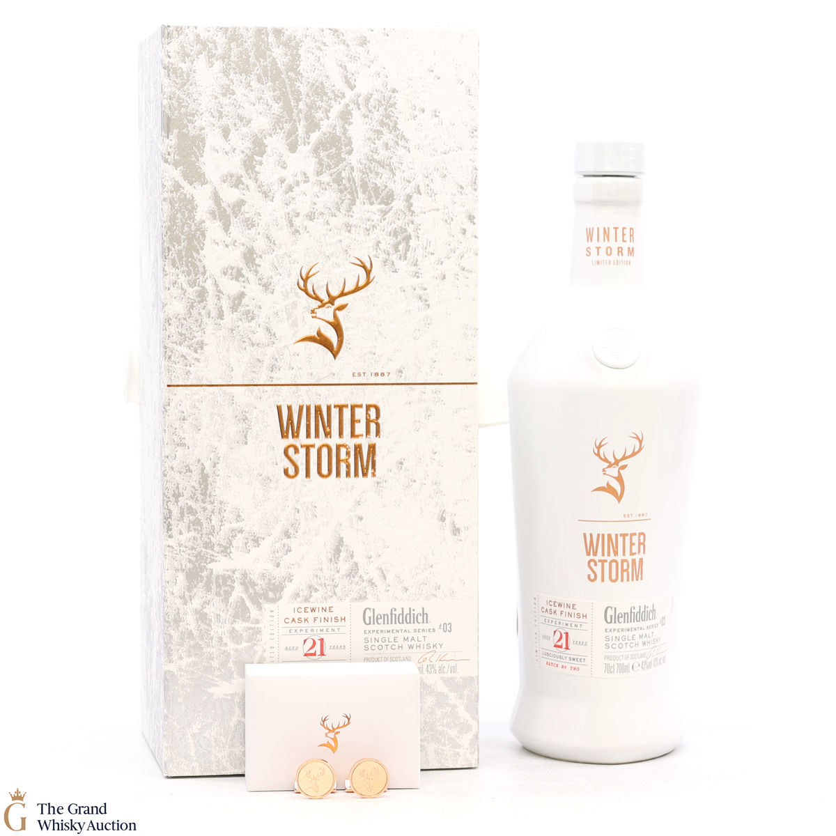 Glenfiddich - 21 Year Old - Winter Storm #3 (1x70cl & Cufflinks)
