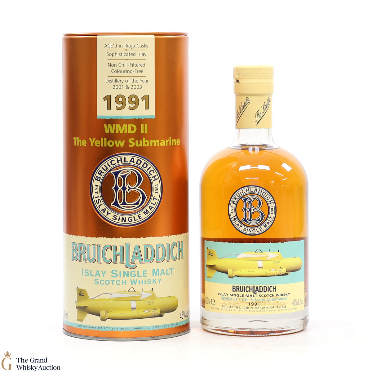 Bruichladdich - 14 Year Old 1991 - Yellow Submarine WMDII