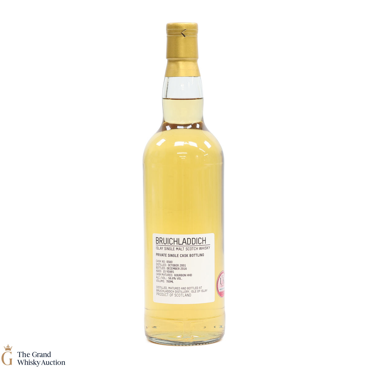 Bruichladdich -  15 Year Old - Private Cask #0560