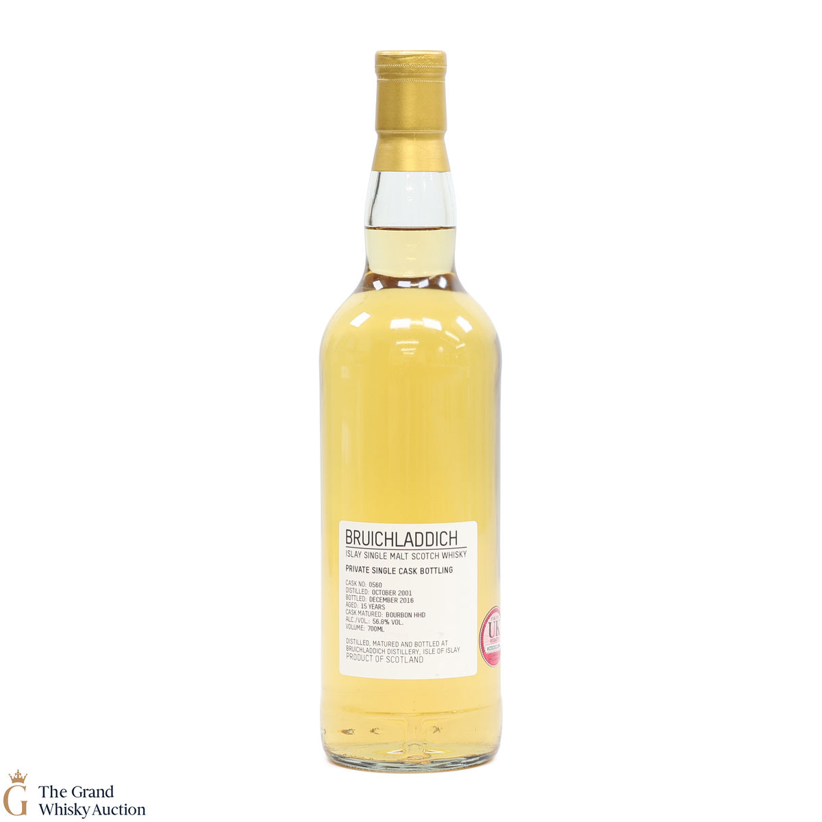 Bruichladdich -  15 Year Old - Private Cask #0560