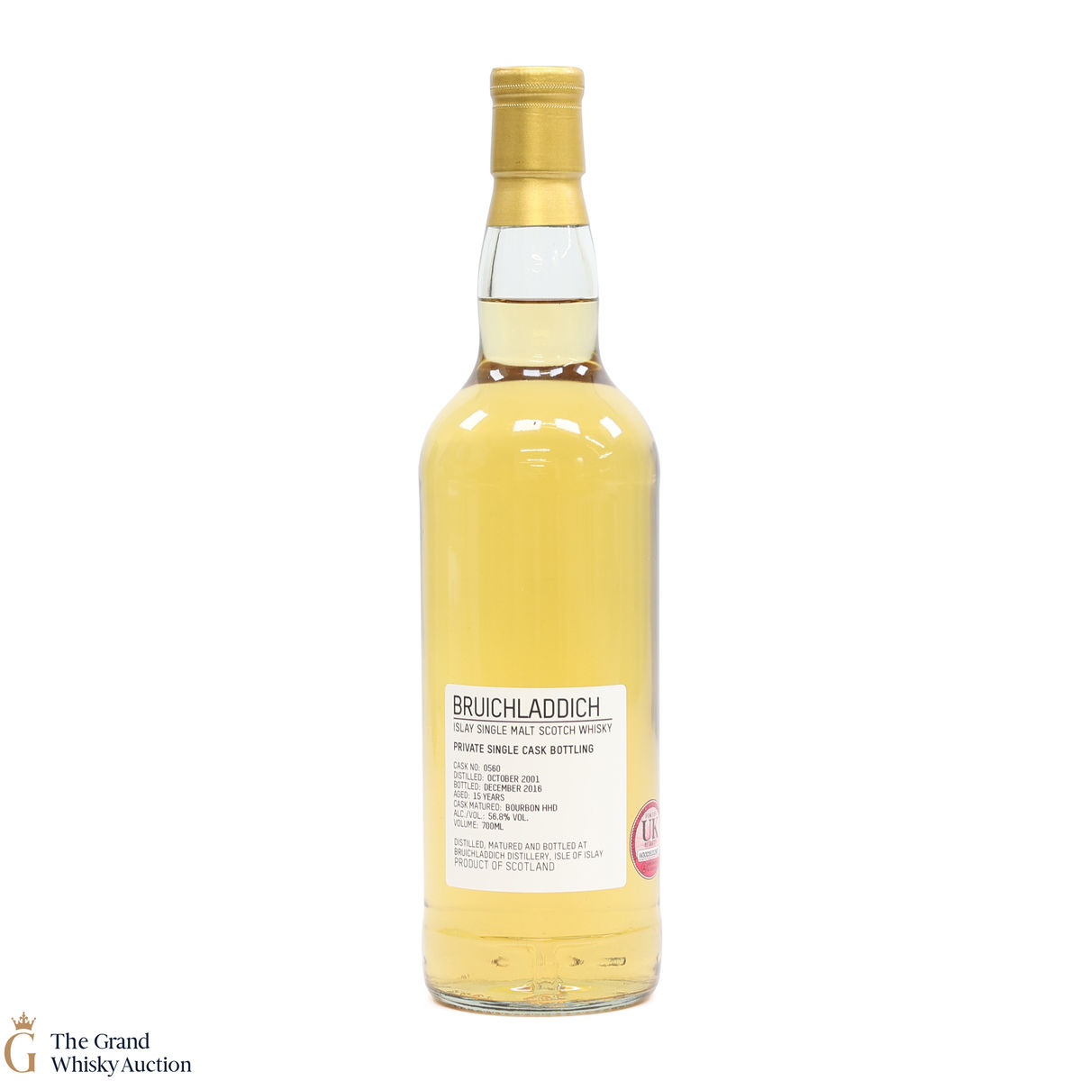 Bruichladdich -  15 Year Old - Private Cask #0560