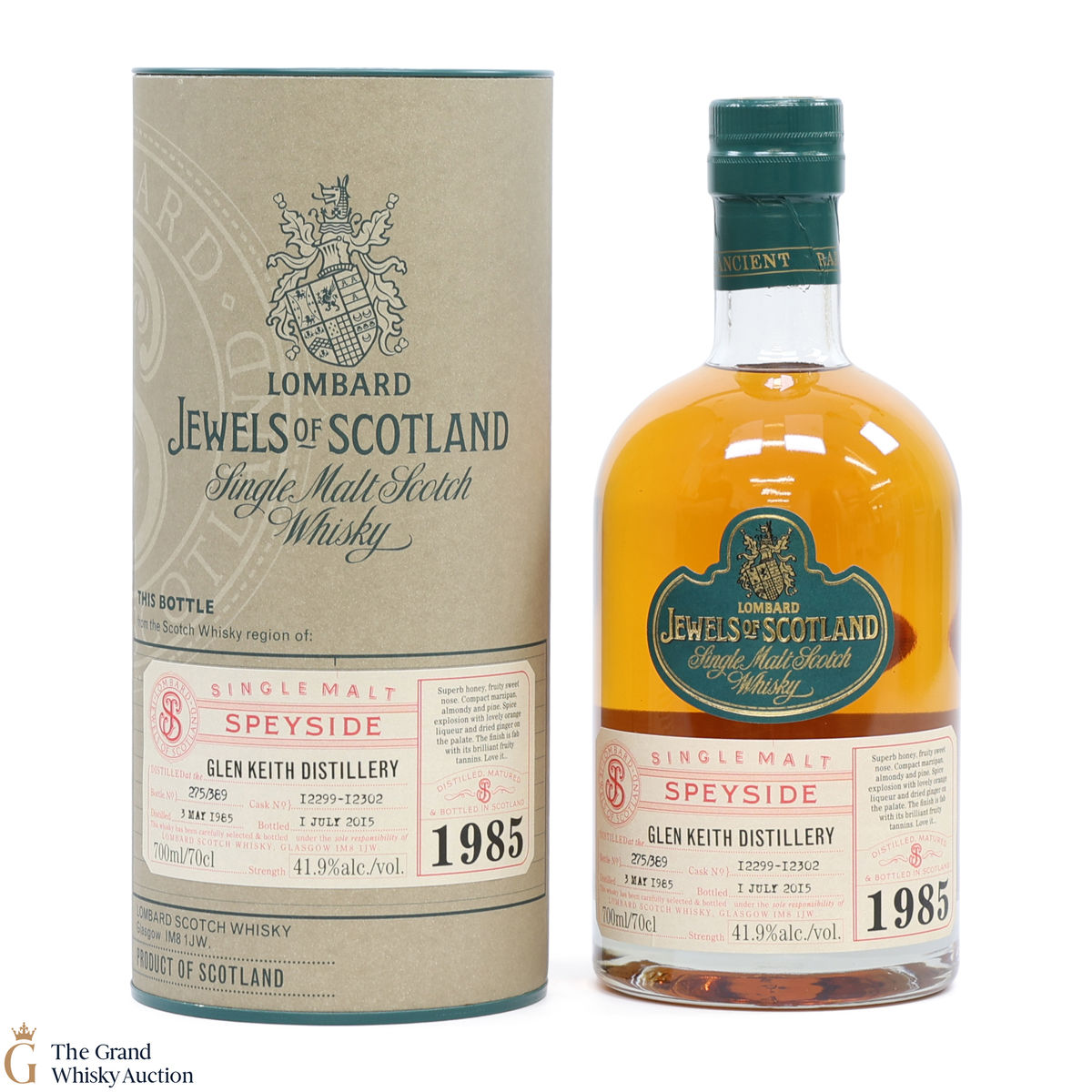 Glen Keith - 30 Year Old 1985 - Lombard - Jewels of Scotland