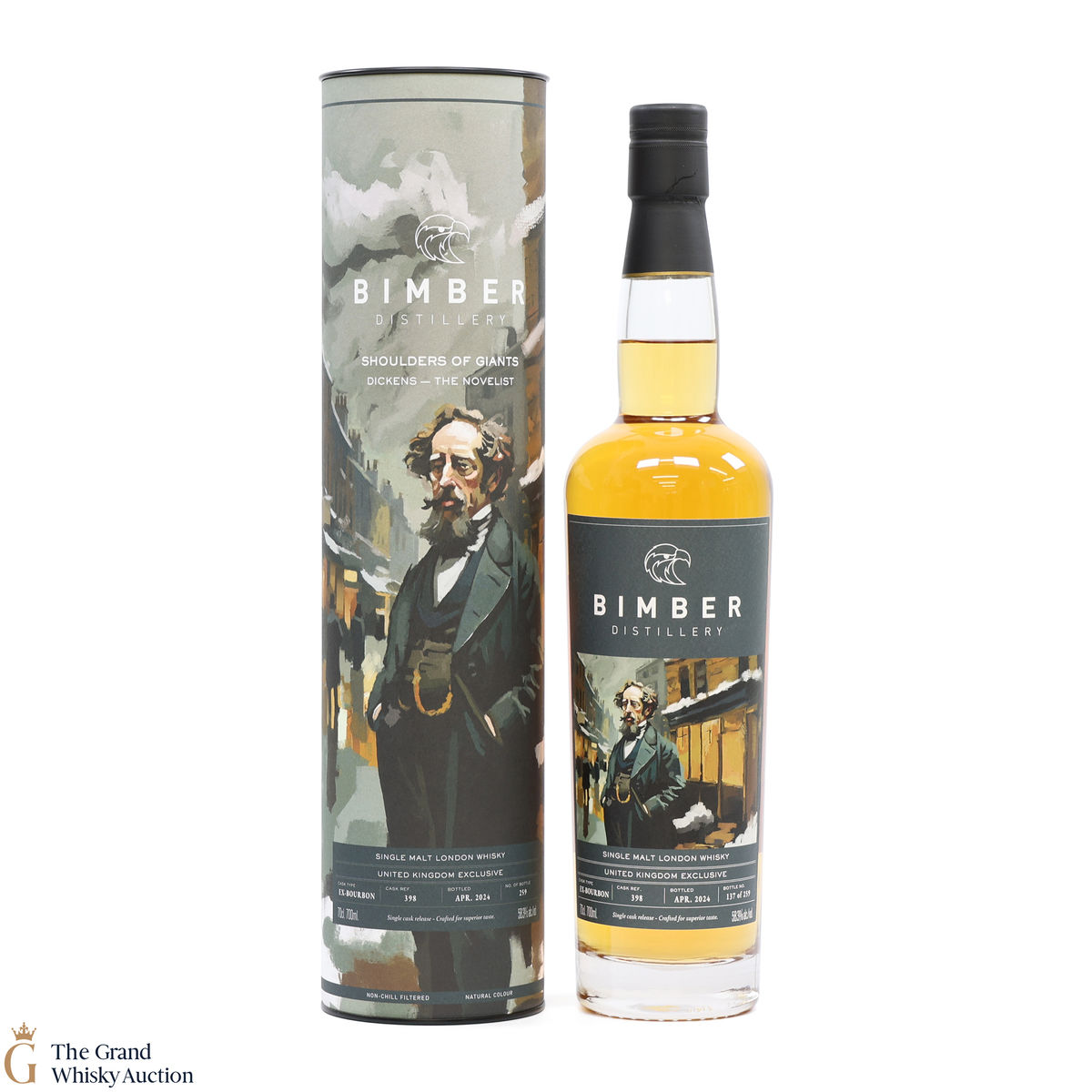 Bimber - Ex-Bourbon Single Cask #398 - Shoulders Of Giants - Dickens - The Novelist