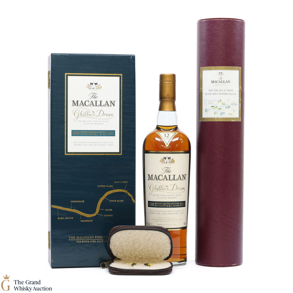 Macallan - 12 Year Old - Ghillie's Dram + Watercolour 