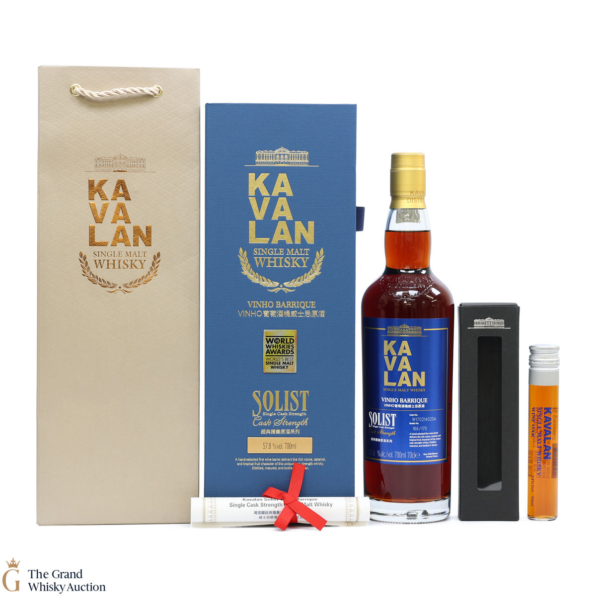 Kavalan - Solist - Vinho Barrique (Cask Strength 57.8%) (1x70cl & 1x5cl)