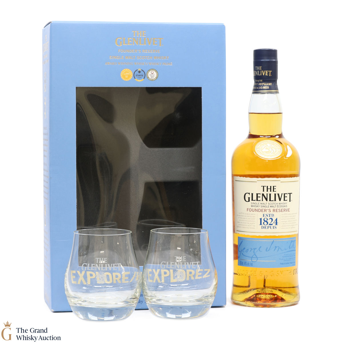 Glenlivet - Founders Reserve & 2 Glasses (75cl)