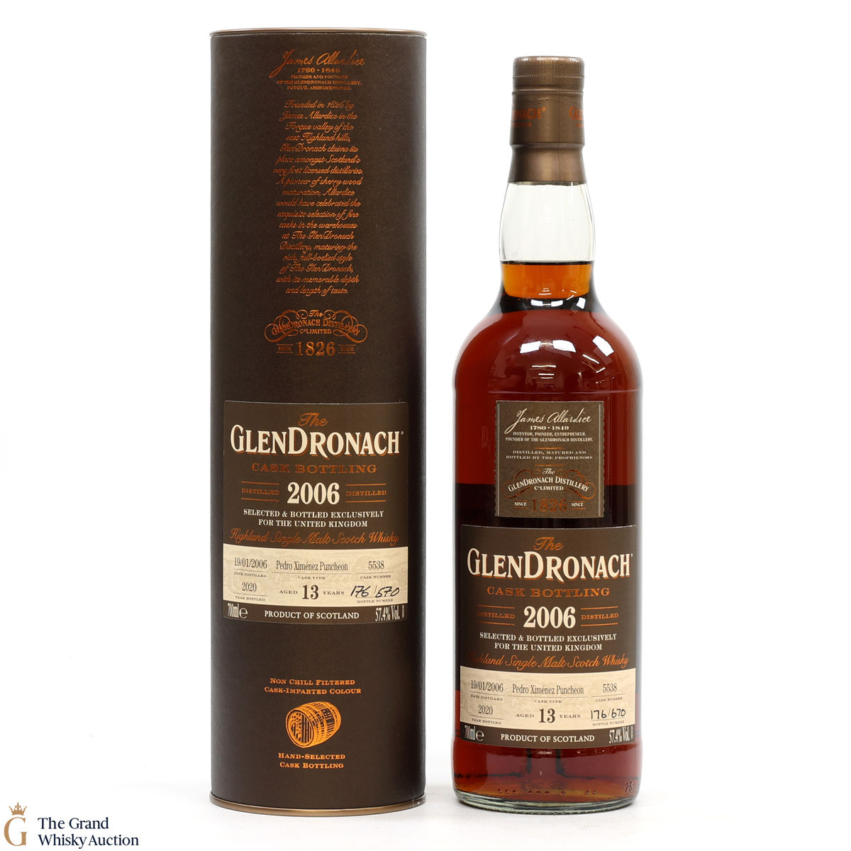 Glendronach - 13 Year Old - 2006 PX Cask #5538