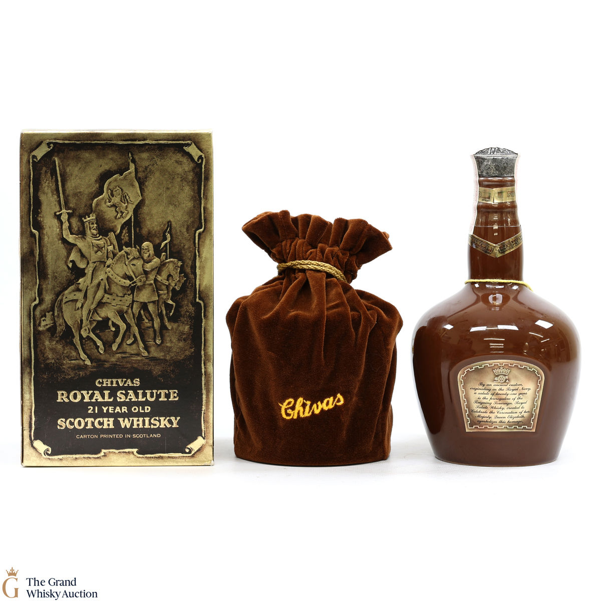 Chivas - Royal Salute - 21 Year Old -  Brown Spode Flagon (75cl)