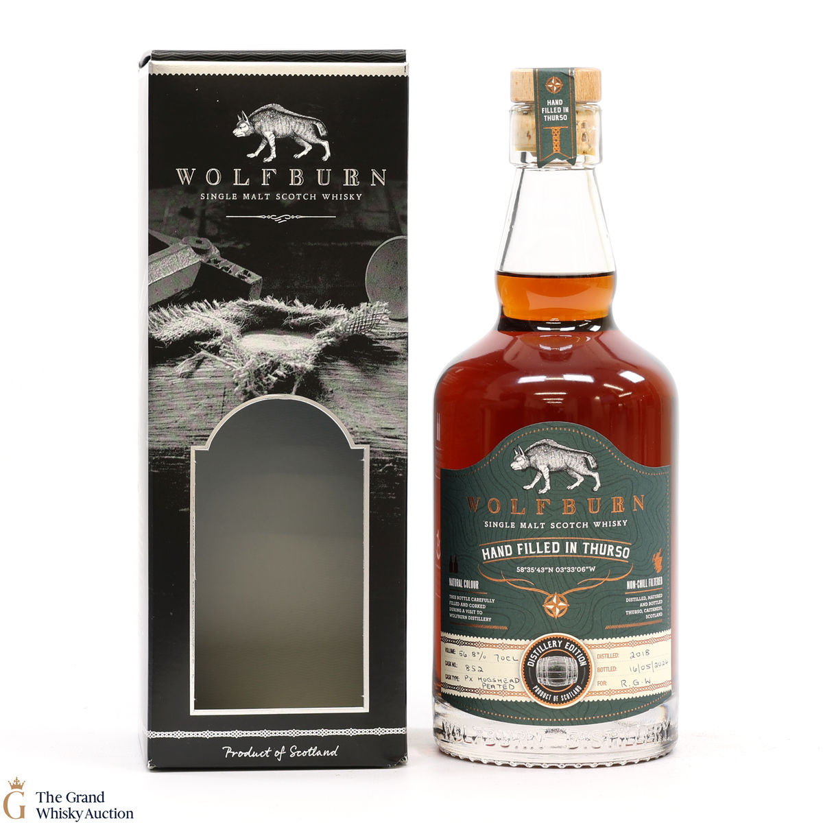 Wolfburn  - 2018 Hand Filled PX Peated Hogshead #852