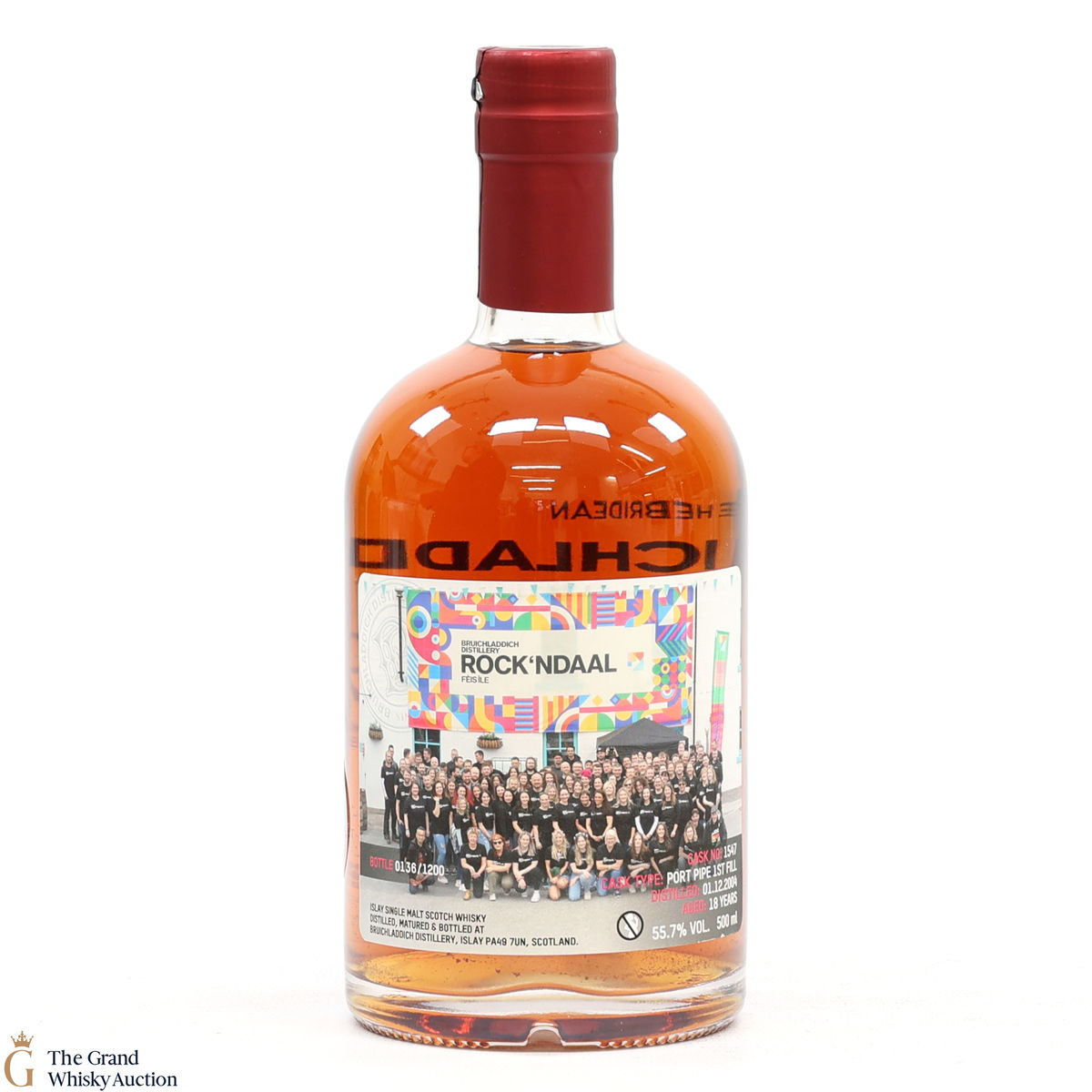 Bruichladdich - 18 Year Old Port Pipe #1547 - Valinch Rock'ndaal Fèis Ìle 2023 (50cl)