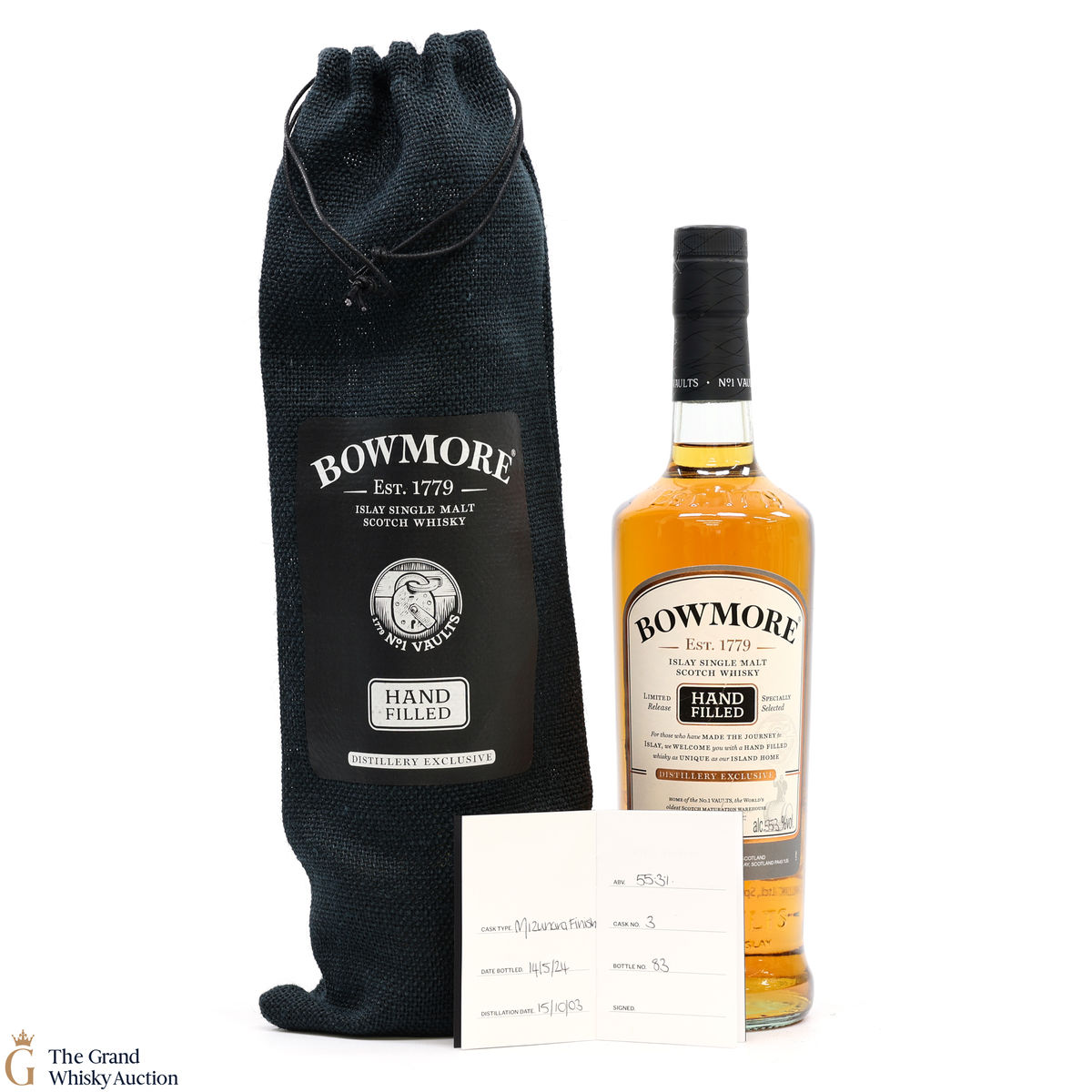 Bowmore - 20 Year Old 2003 Hand Filled - Mizunara Cask #3 Feis Ile 2024