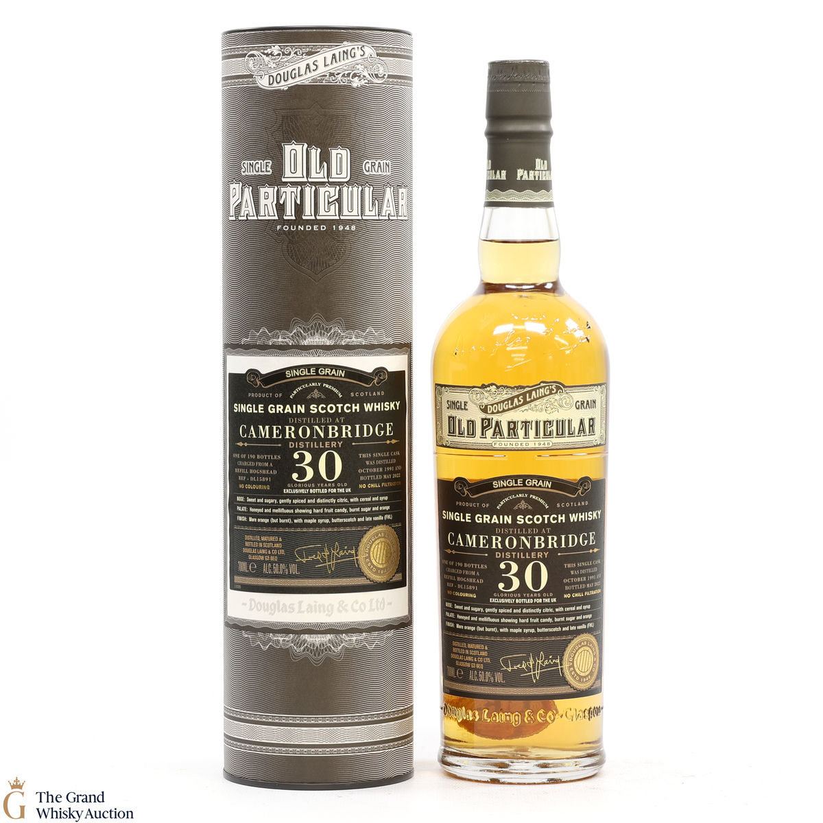Cameronbridge Distillery - 30 Year Old 1991 #DL15891- Old Particular