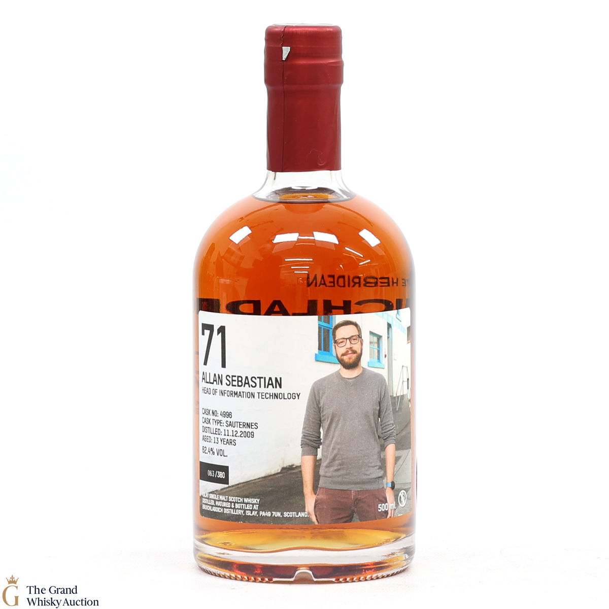 Bruichladdich - 13 Year Old - Valinch 71 - Allan Sebastian #4996 (50cl)