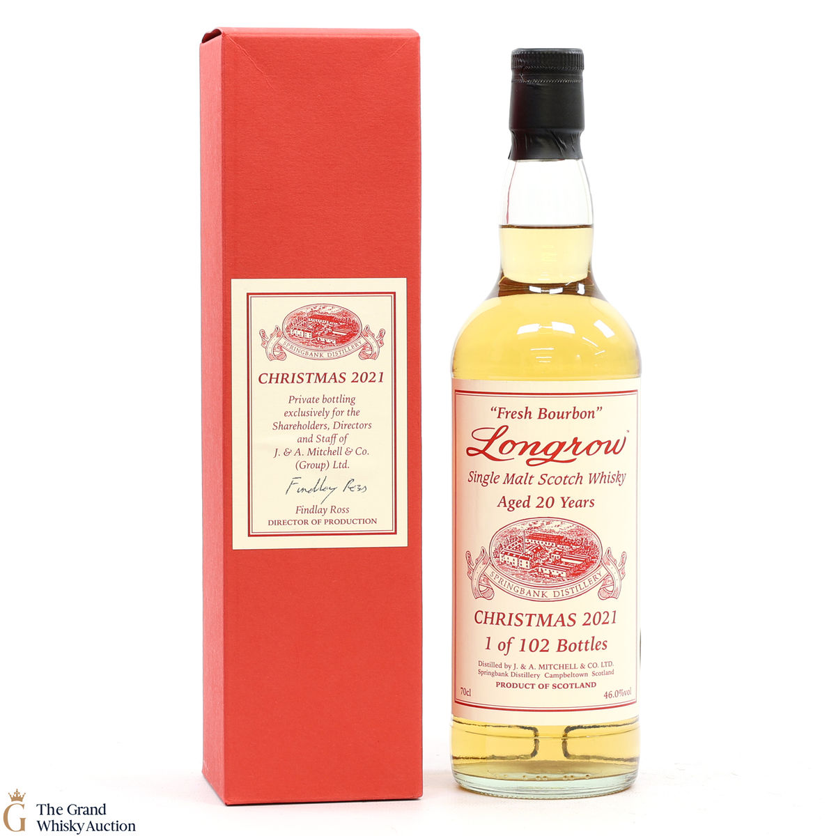 Longrow - 20 Year Old - Fresh Bourbon - Christmas 2021