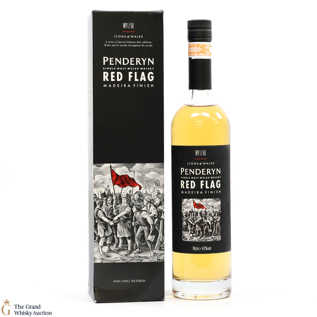 Penderyn - Icons of Wales #1 Red Flag - Madeira Finish 