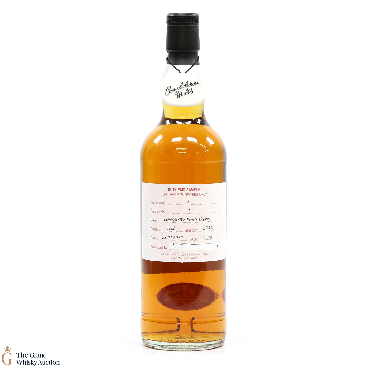 Longrow - 9 Year Old 2015 Fresh Sherry - Duty Paid Sample 57.8%