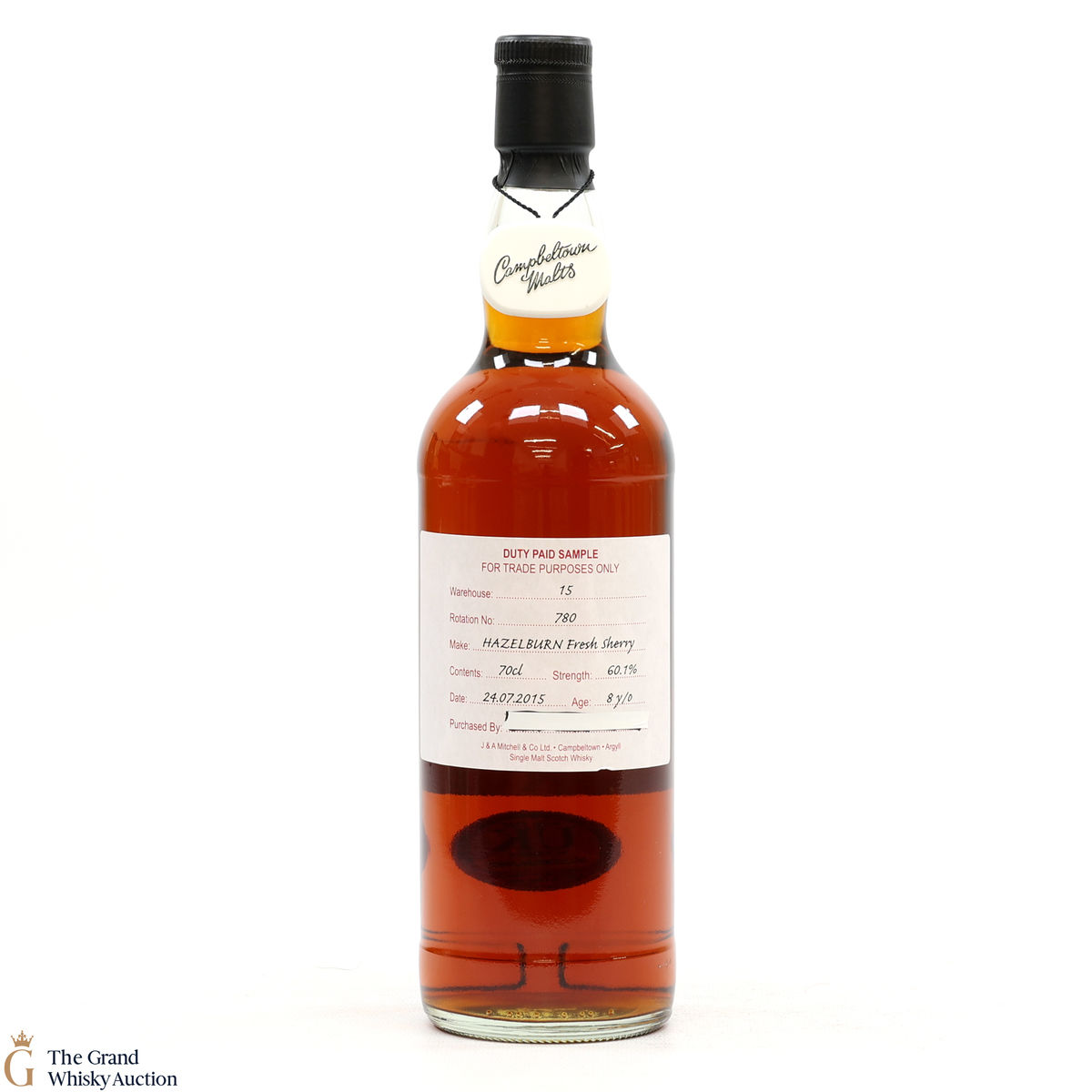 Hazelburn - 8 Year Old 2015 Fresh Sherry - Duty Paid Sample 60.1%