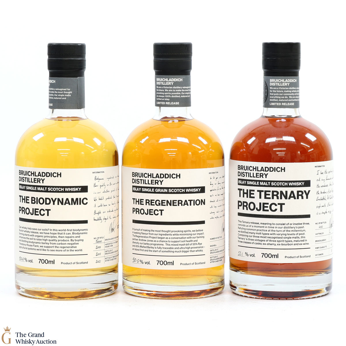 Bruichladdich - Projects Releases (3x70cl)