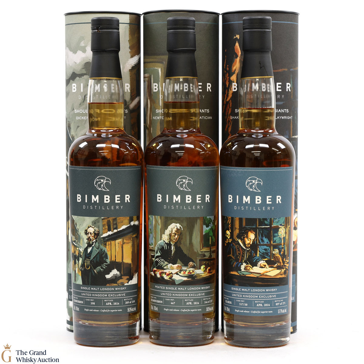 Bimber - Shoulders Of Giants - Newton, Dickens & Shakespeare (3 x 70cl)