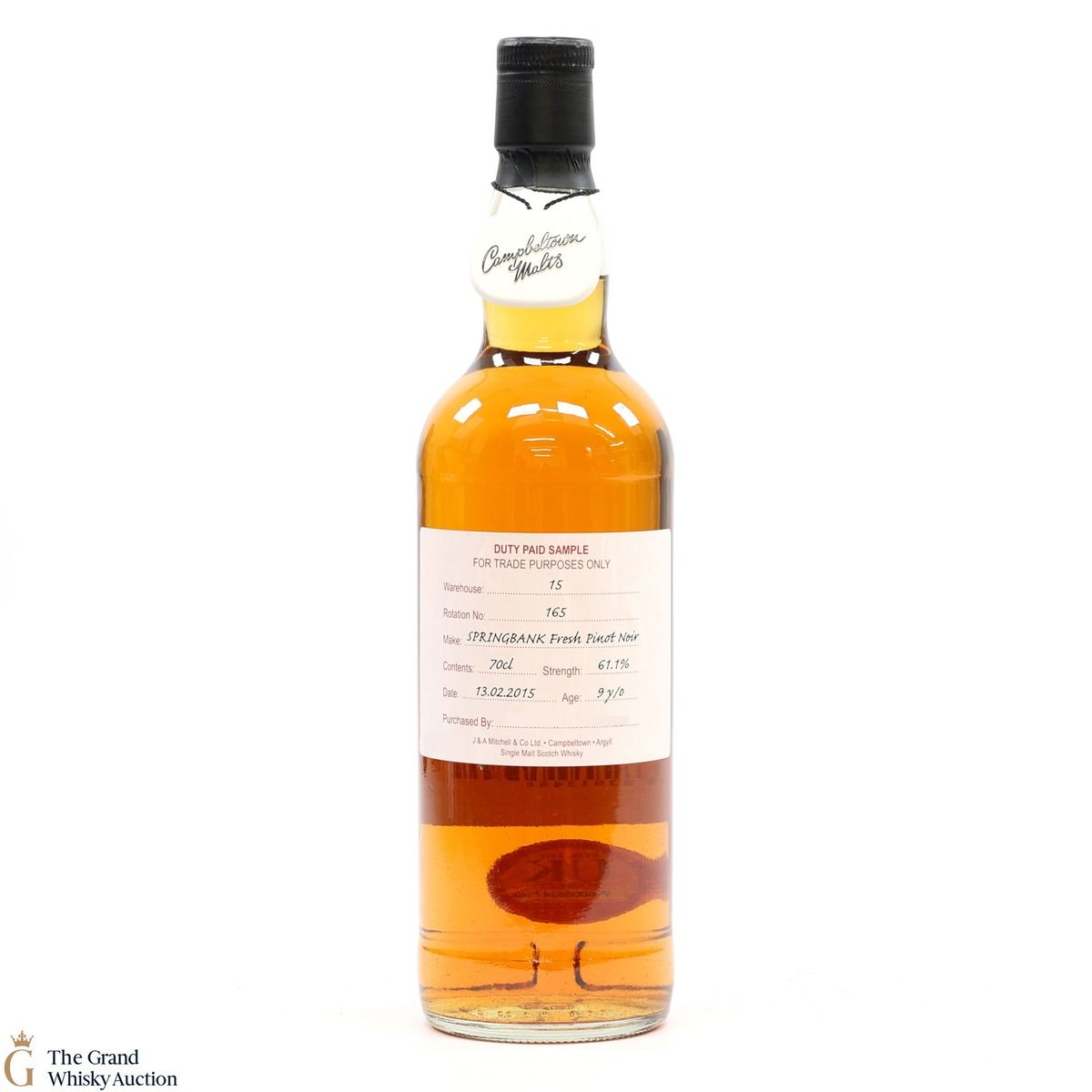 Springbank - 9 Year Old 2015 Fresh Pinot - Duty Paid Sample 61.1%