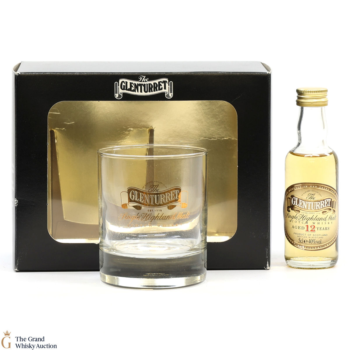 Glenturret - 12 Year Old & Branded Glass (5cl)