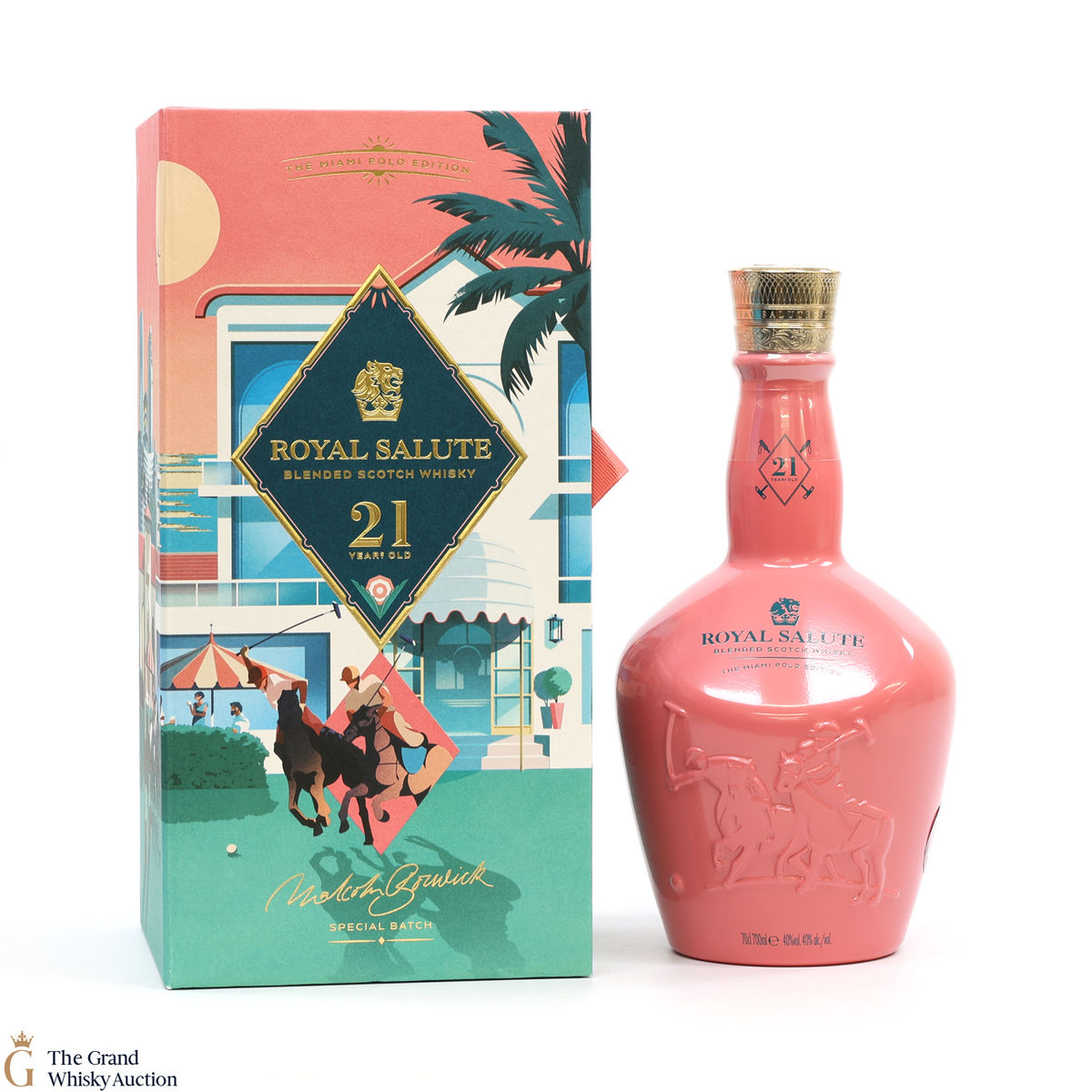 Chivas - Royal Salute - 21 Year Old - The Miami Polo Edition