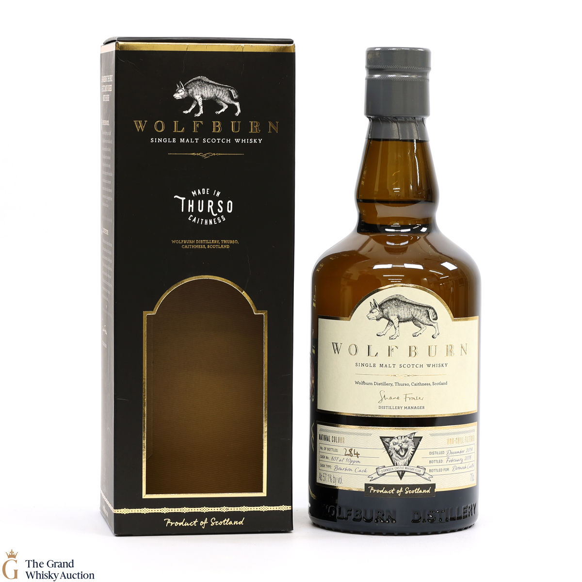 Wolfburn - 2014 Private Bottling Dornoch Castle Whisky Club #807