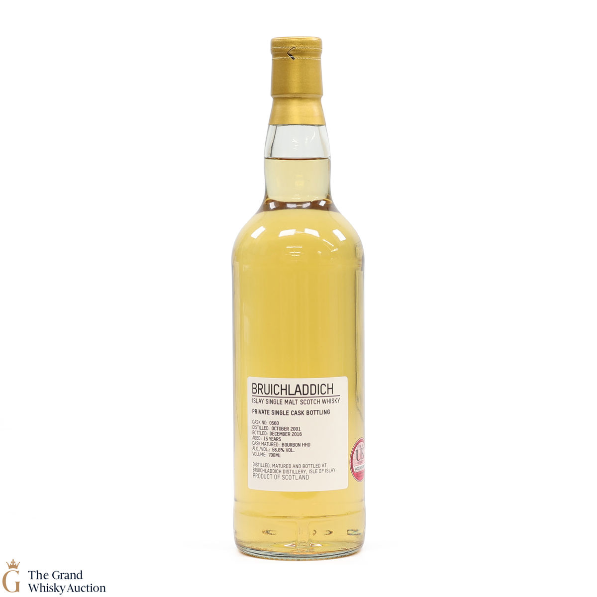Bruichladdich -  15 Year Old - Private Cask #0560