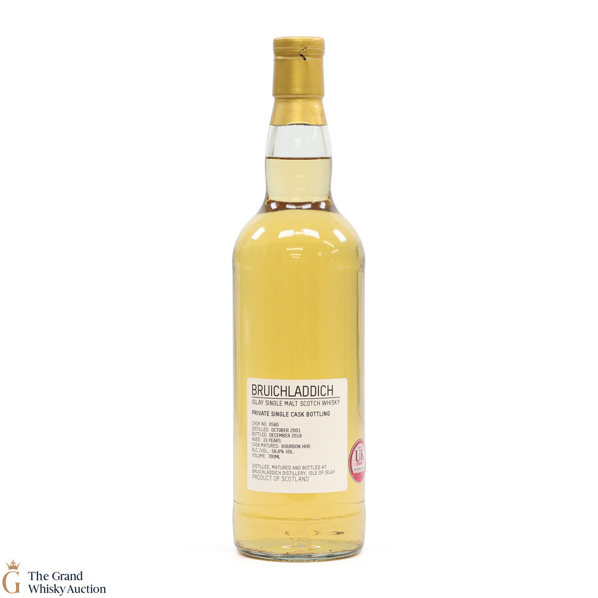 Bruichladdich -  15 Year Old - Private Cask #0560