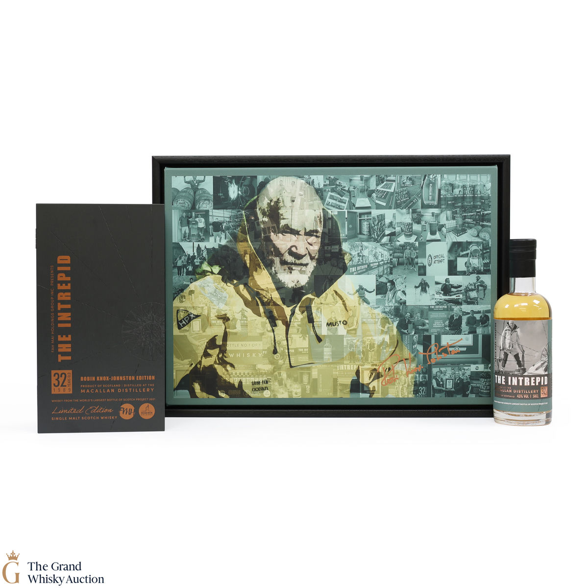 Macallan - 32 Year Old 1989 - The Intrepid Robin Knox-Johnston Edition (50cl) & Print