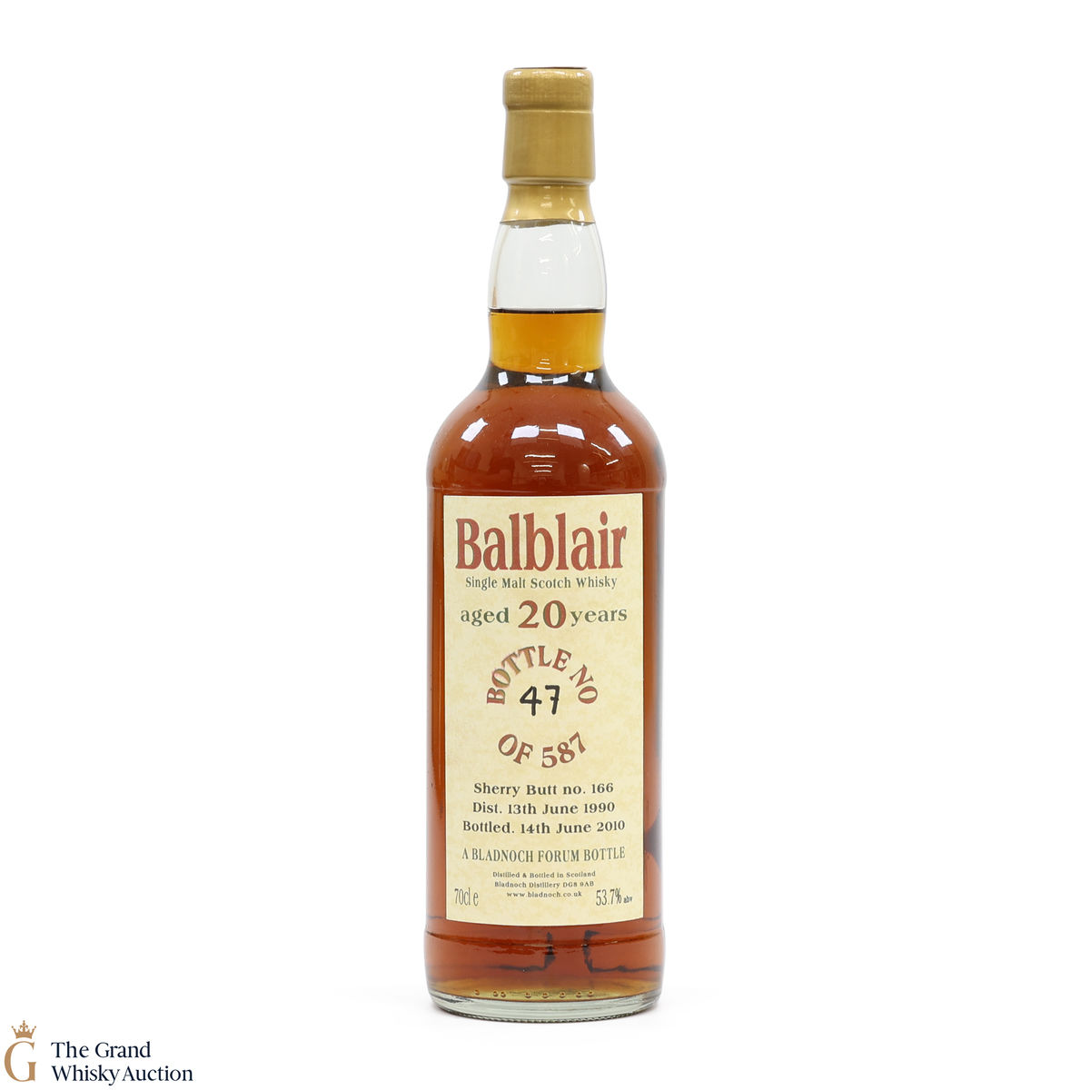 Balblair - 20 Year Old 1990 - Bladnoch Forum Bottle #166