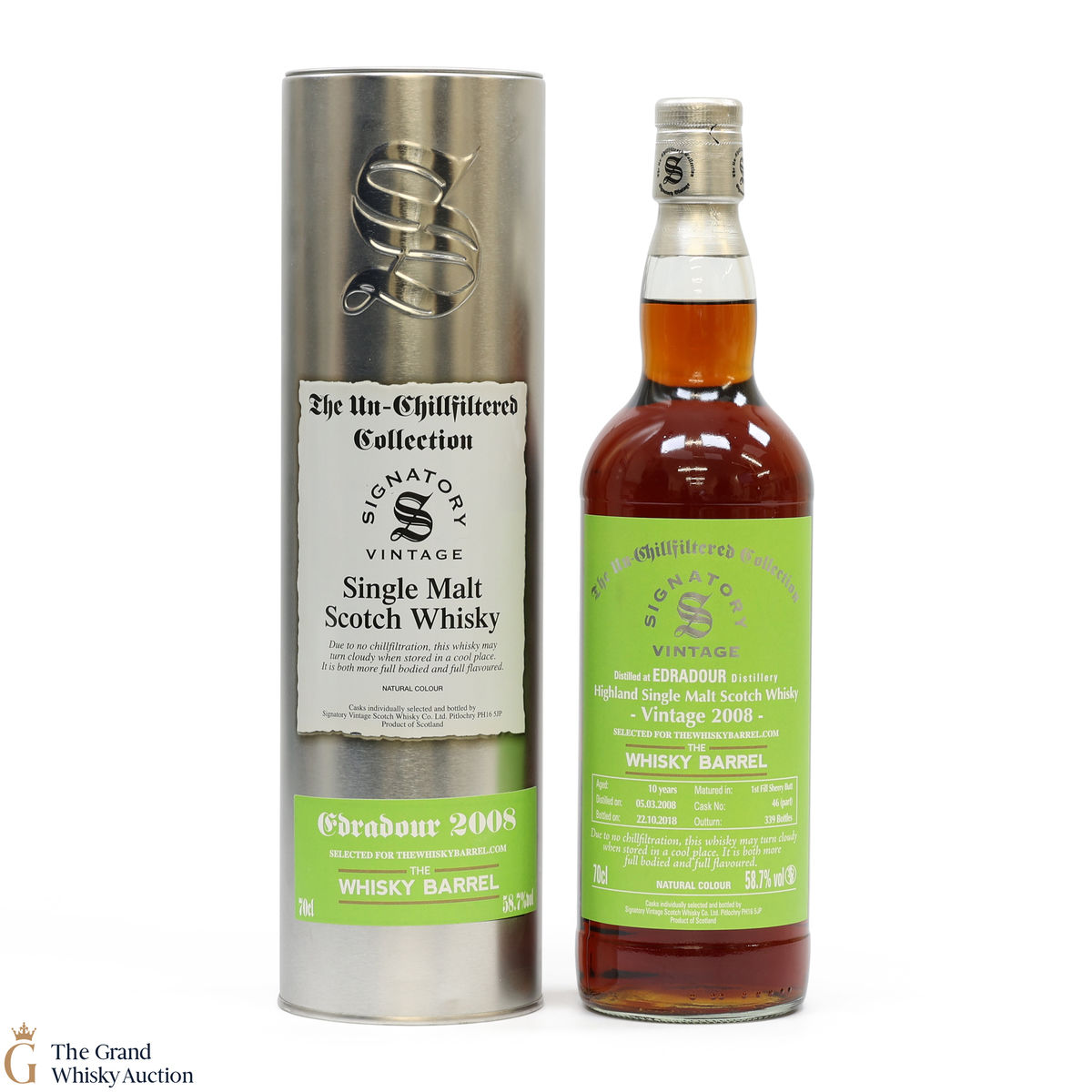 Edradour - 10 Year Old -  2008 #47 - Signatory 