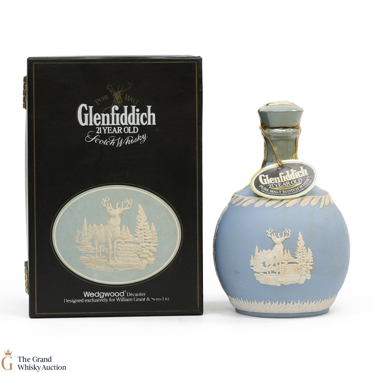 Glenfiddich - 21 Year Old - Wedgwood Decanter (SIGNS OF LEAKAGE)