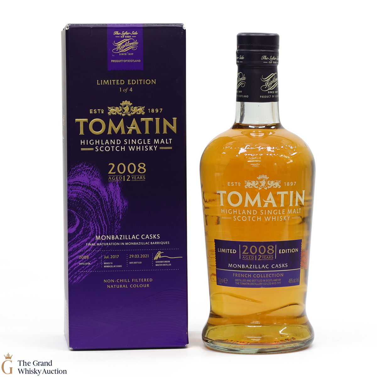 Tomatin - 12 Year Old 2008 Monbazillac Casks Limited Edition #1