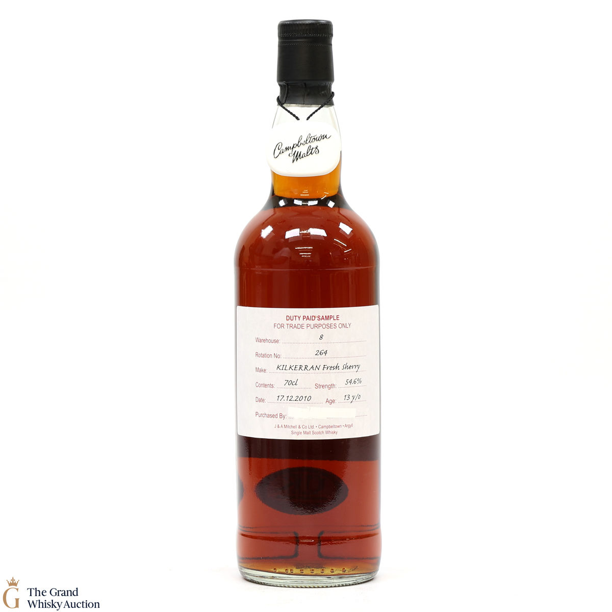Kilkerran - 13 Year Old 2010 Fresh Sherry - Duty Paid Sample 54.6%