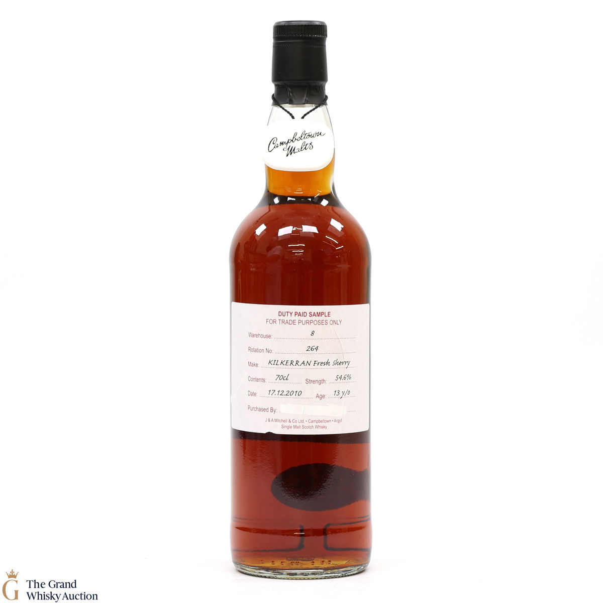 Kilkerran - 13 Year Old 2010 Fresh Sherry - Duty Paid Sample 54.6%