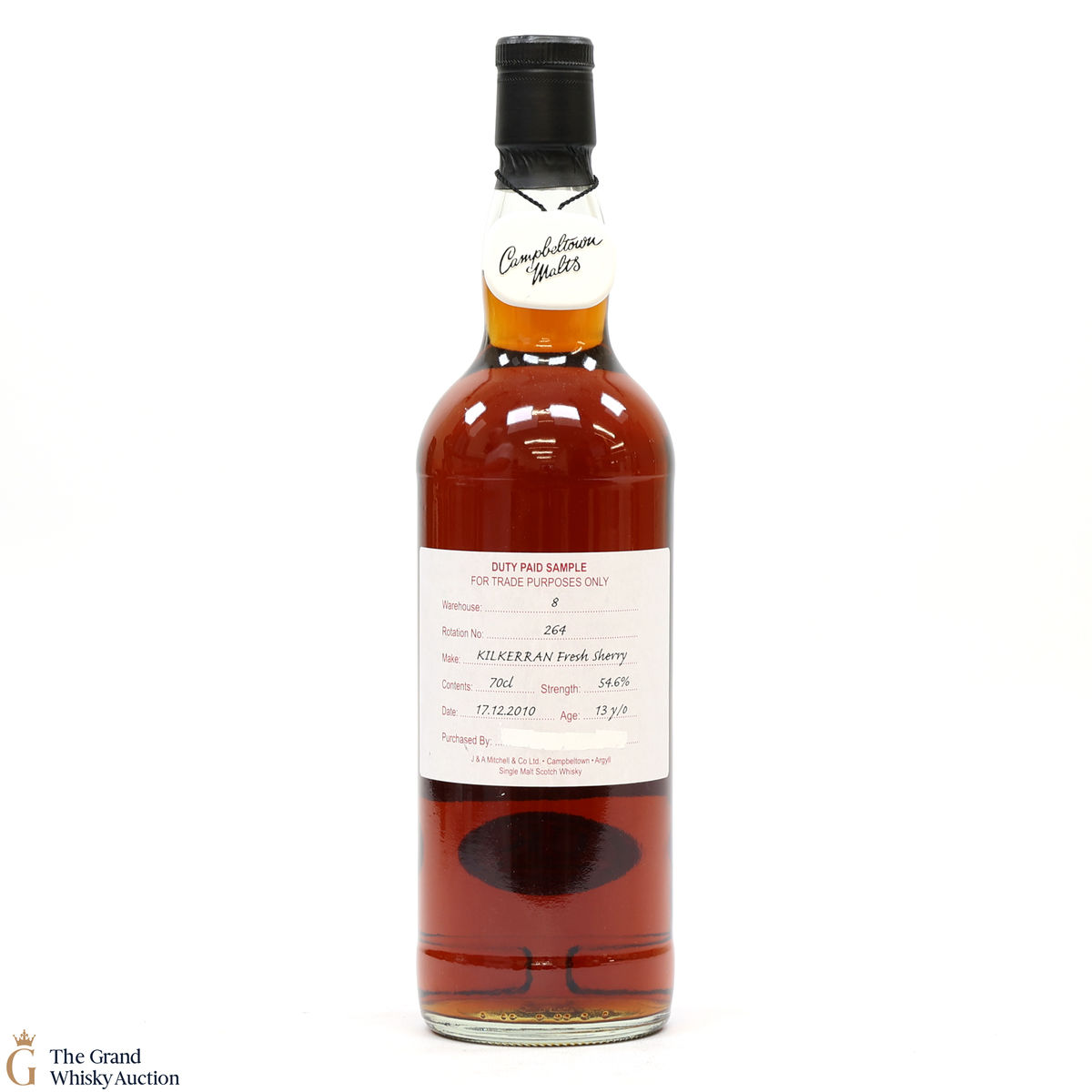 Kilkerran - 13 Year Old 2010 Fresh Sherry - Duty Paid Sample 54.6%
