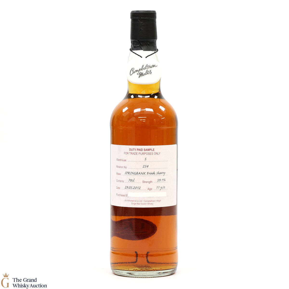 Springbank - 11 Year Old 2012 Fresh Sherry - Duty Paid Sample 59.1%