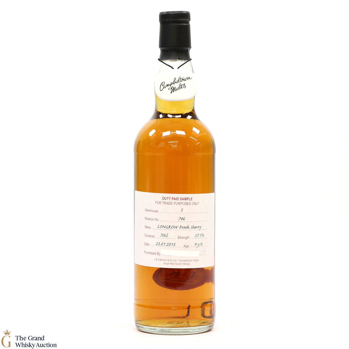 Longrow - 9 Year Old 2015 Fresh Sherry - Duty Paid Sample 57.1%