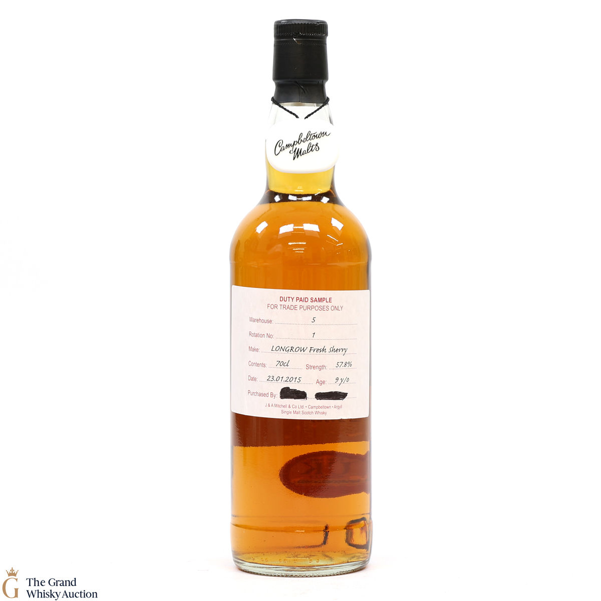 Longrow - 9 Year Old 2015 Fresh Sherry - Duty Paid Sample 57.8%