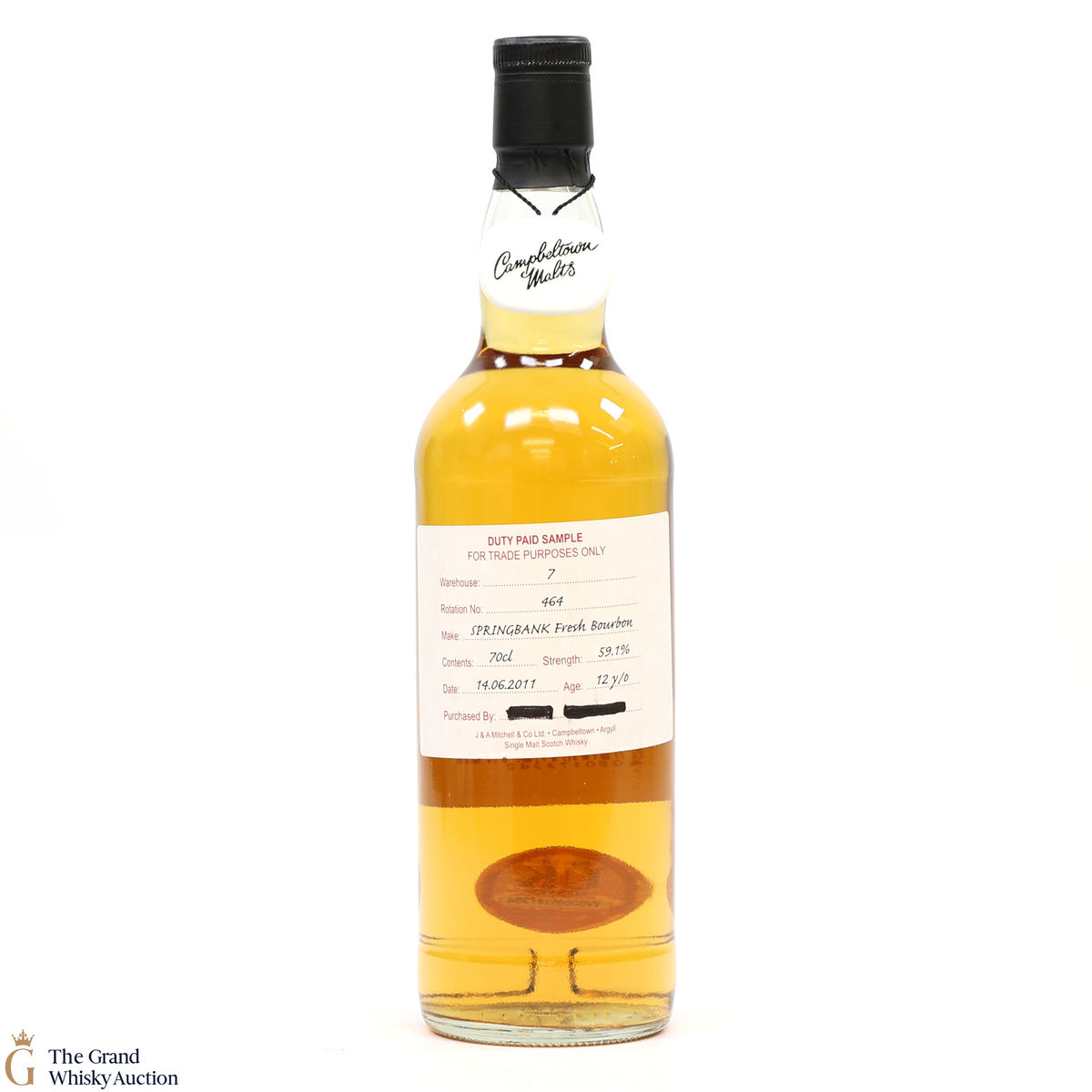 Springbank - 12 Year Old 2011 Fresh Bourbon - Duty Paid Sample 59.1%