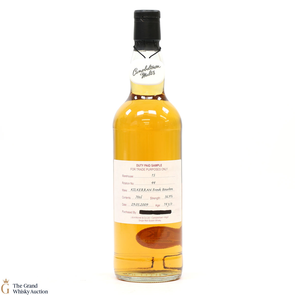 Kilkerran - 14 Year Old 2009 Fresh Bourbon - Duty Paid Sample 56.9%